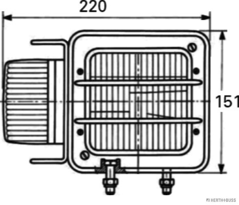 Herth+Buss Elparts Koplamp 81658044
