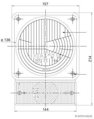 Herth+Buss Elparts Koplamp 81658045