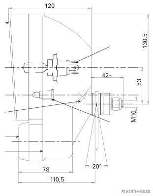 Herth+Buss Elparts Koplamp 81658045