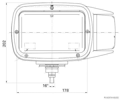 Herth+Buss Elparts Koplamp 81658048