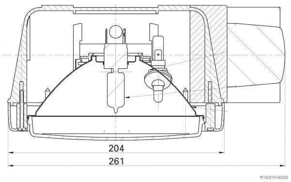 Herth+Buss Elparts Koplamp 81658048