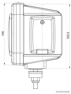 Herth+Buss Elparts Koplamp 81658048