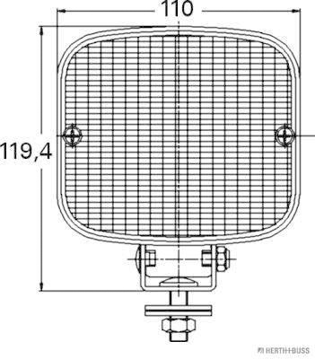 Herth+Buss Elparts Achteruitrijlicht 81670023