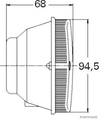 Herth+Buss Elparts Achteruitrijlicht 81670023