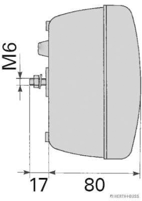 Herth+Buss Elparts Achteruitrijlicht 81670041