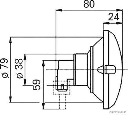 Herth+Buss Elparts Achteruitrijlicht 81670056