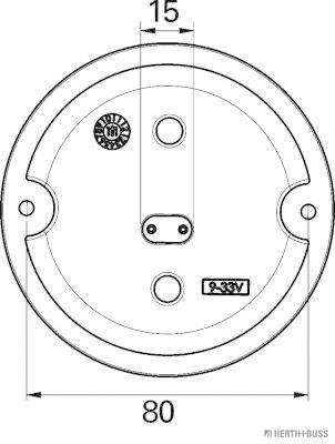 Herth+Buss Elparts Achteruitrijlicht 81670111