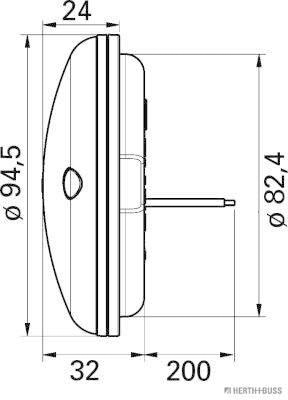 Herth+Buss Elparts Achteruitrijlicht 81670111