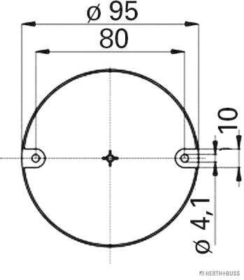 Herth+Buss Elparts Mistachterlamp 81695056