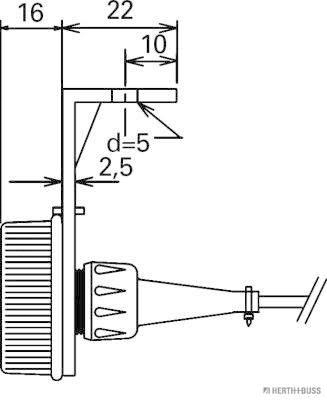 Herth+Buss Elparts Parkeerlicht 82710149