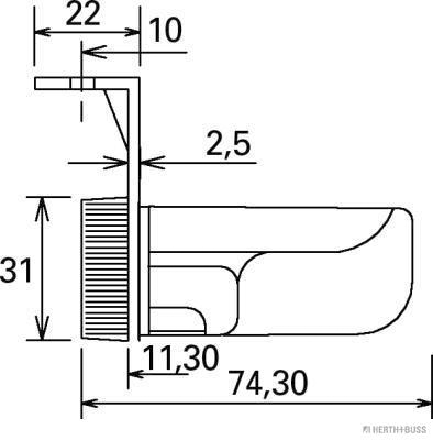 Herth+Buss Elparts Parkeerlicht 82710154