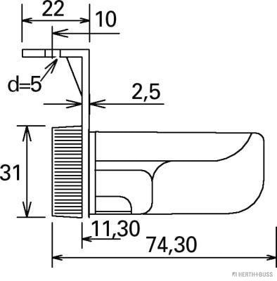 Herth+Buss Elparts Parkeerlicht 82710155