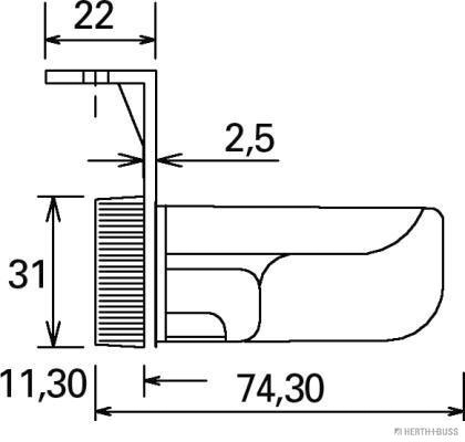 Herth+Buss Elparts Parkeerlicht 82710216