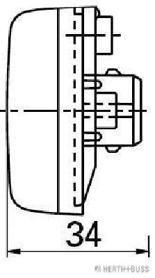 Herth+Buss Elparts Parkeerlicht  82710220