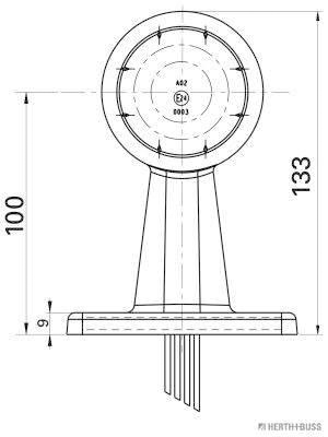 Herth+Buss Elparts Markeringslicht 82710277