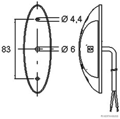 Herth+Buss Elparts Markeringslicht 82710354