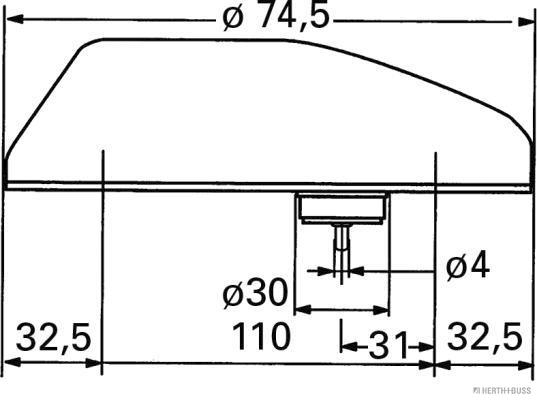 Herth+Buss Elparts Extra knipperlamp 82710378