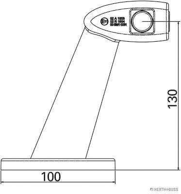 Herth+Buss Elparts Markeringslicht 82710446