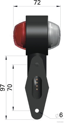 Herth+Buss Elparts Markeringslicht 82710474
