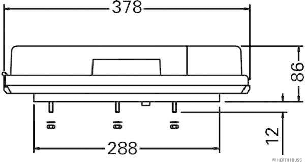 Herth+Buss Elparts Achterlicht 82840538