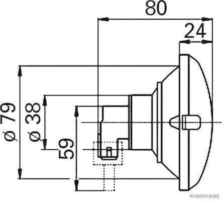 Herth+Buss Elparts Achterlicht 82850056