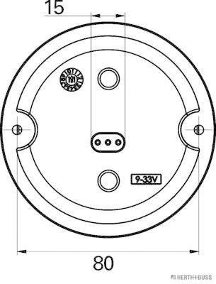 Herth+Buss Elparts Achterlicht 82850111