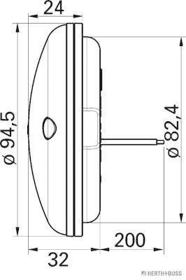 Herth+Buss Elparts Achterlicht 82850111