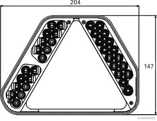 Herth+Buss Elparts Achterlichtenset 83830001