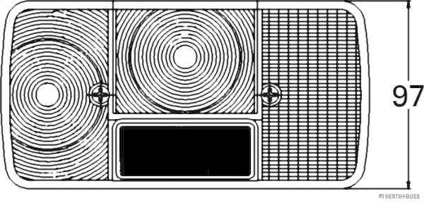 Herth+Buss Elparts Achterlicht 83830027