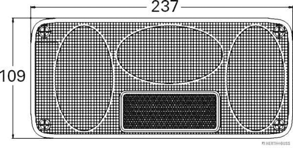 Herth+Buss Elparts Achterlicht 83830039