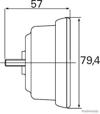 Herth+Buss Elparts Achterlicht 83830042