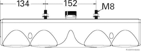 Herth+Buss Elparts Achterlicht 83830049