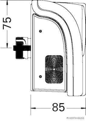 Herth+Buss Elparts Achterlicht 83830049