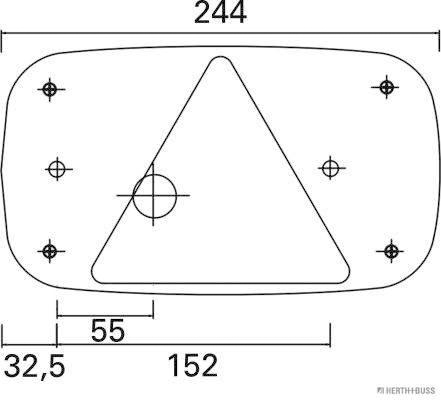 Herth+Buss Elparts Achterlicht 83830052