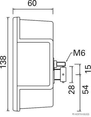 Herth+Buss Elparts Achterlicht 83830053