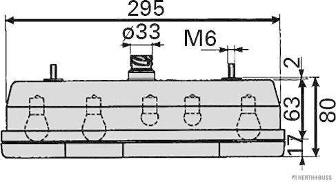 Herth+Buss Elparts Achterlicht 83830060