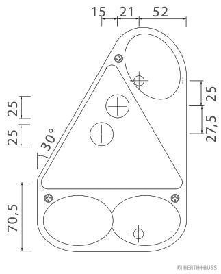 Herth+Buss Elparts Achterlicht 83830062