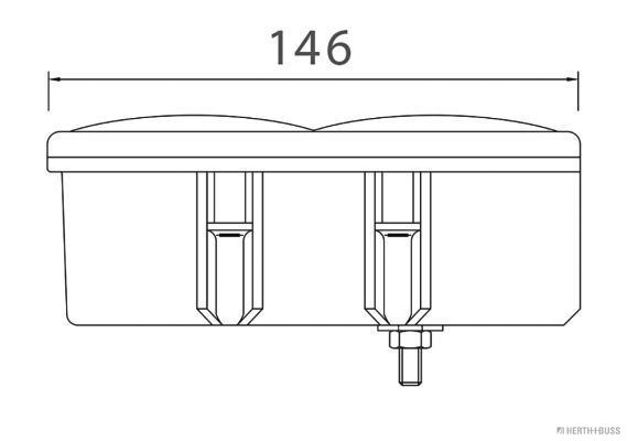 Herth+Buss Elparts Achterlicht 83830062