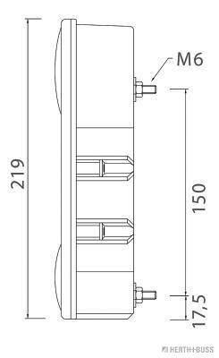 Herth+Buss Elparts Achterlicht 83830062