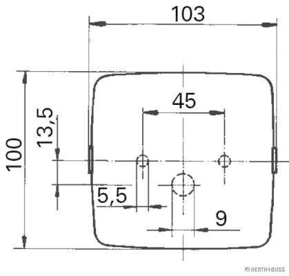 Herth+Buss Elparts Achterlicht 83830084
