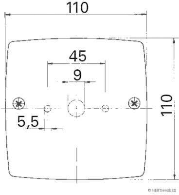 Herth+Buss Elparts Achterlicht 83830094