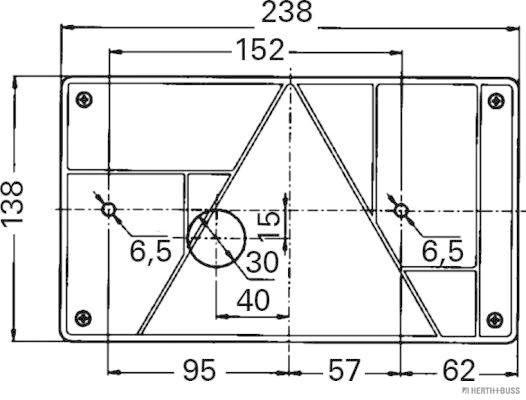 Herth+Buss Elparts Achterlicht 83830104