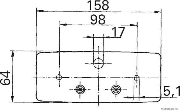 Herth+Buss Elparts Achterlicht 83830110