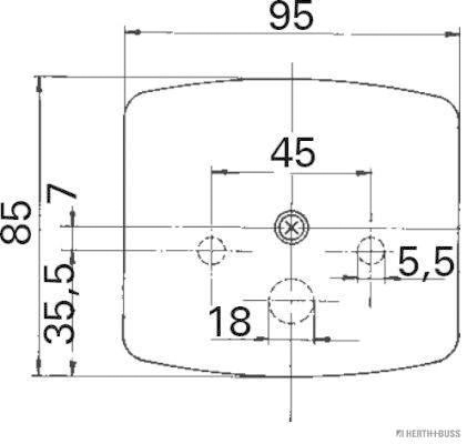 Herth+Buss Elparts Achterlicht 83830112