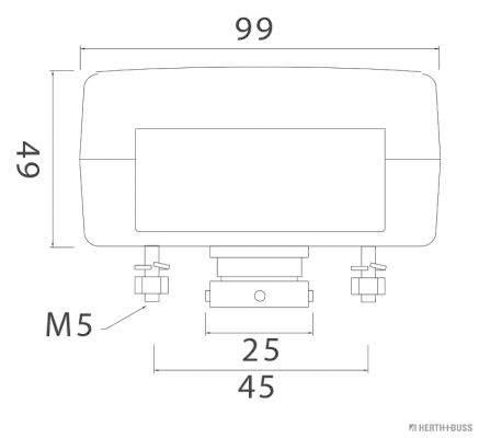Herth+Buss Elparts Achterlicht 83830120