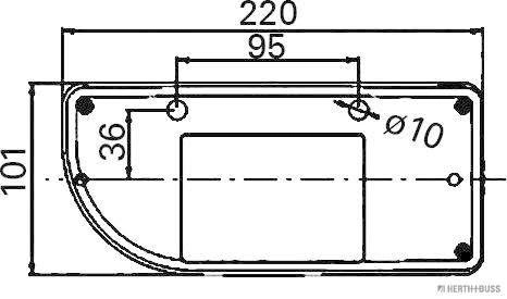 Herth+Buss Elparts Achterlicht 83830141