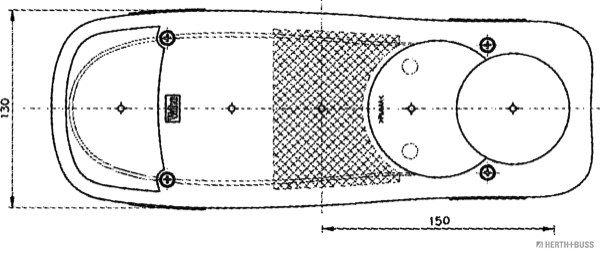 Herth+Buss Elparts Achterlicht 83830145