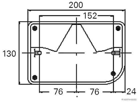 Herth+Buss Elparts Achterlicht 83830154