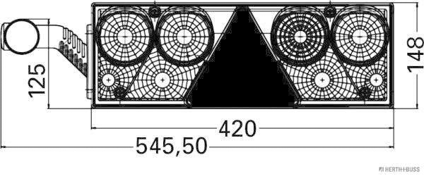 Herth+Buss Elparts Achterlicht 83830157