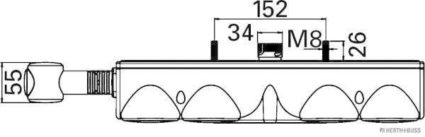 Herth+Buss Elparts Achterlicht 83830158